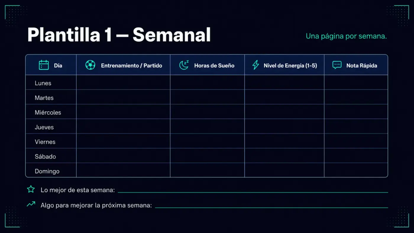 Planilla semanal